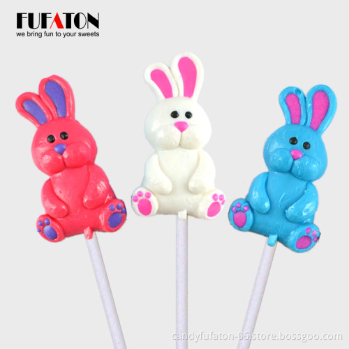 Hot sell handmade cartoon shaped lollipop candy for kids